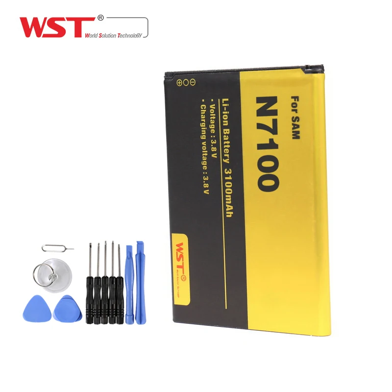 Производитель аккумуляторов, перезаряжаемая батарея, литий-ионная батарея 3100 мАч для N7100 / Note 2