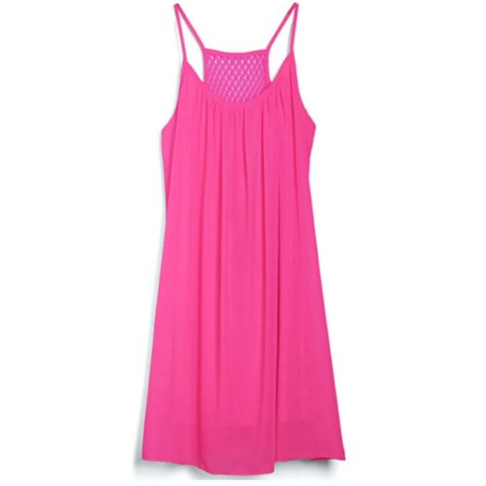 
Wholesale Monogram Plain Casual Sleeveless Slip Chiffon Dress 