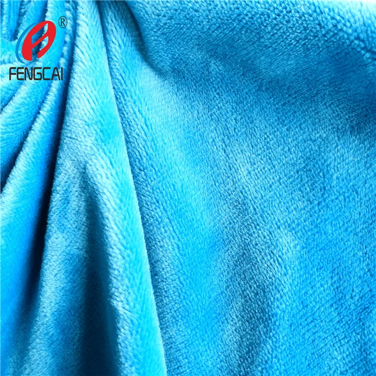 China Supplier Textile 100% Polyester Minky Short Plush Fabric For Baby Blanket