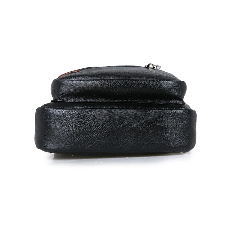 
2020 Hot sale Waterproof Functional Crossbody Mens PU Shoulder Chest Bag With Adjustable Strap 