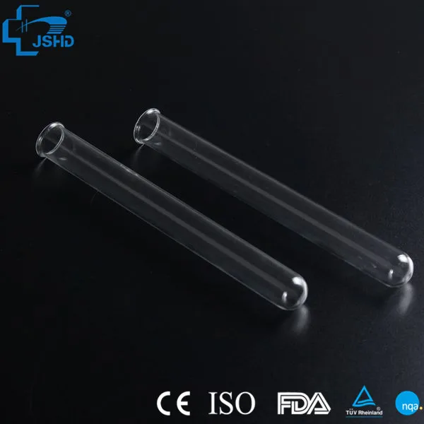 Borosilicate glass 3.3 plain test tubes with rim