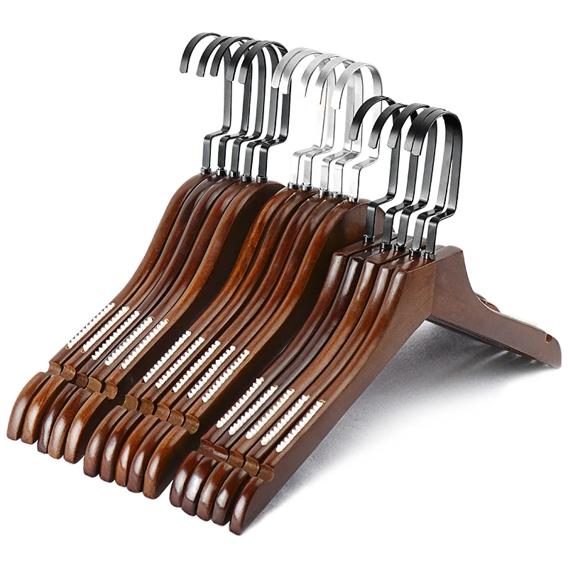 44.5cm High quality recommendation bridal dress wooden clothes hanger stand for wedding dress shop