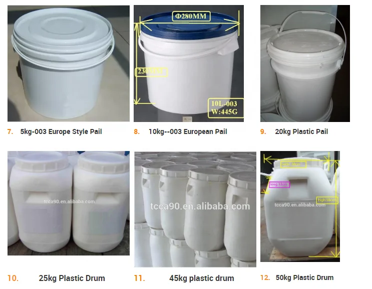 Hot sales water treatment chemicals tcca 90 chlorine tablet tcca 90% tablet 1-200g