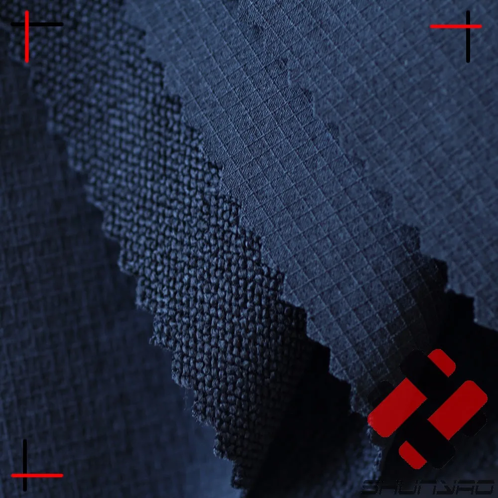 
heavy weight woven spandex ripstop nylon 4-way stretch fabric 