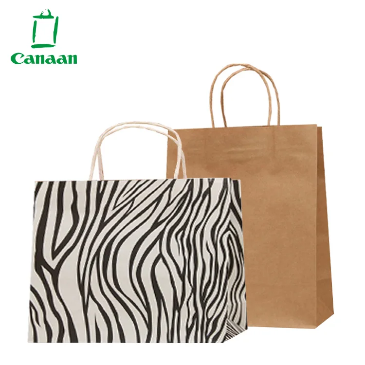 
Eco-friendly Luxury Brown Paper Bag for Shopping, Custom Kraft Paper Shopping Bag Paper Bags 