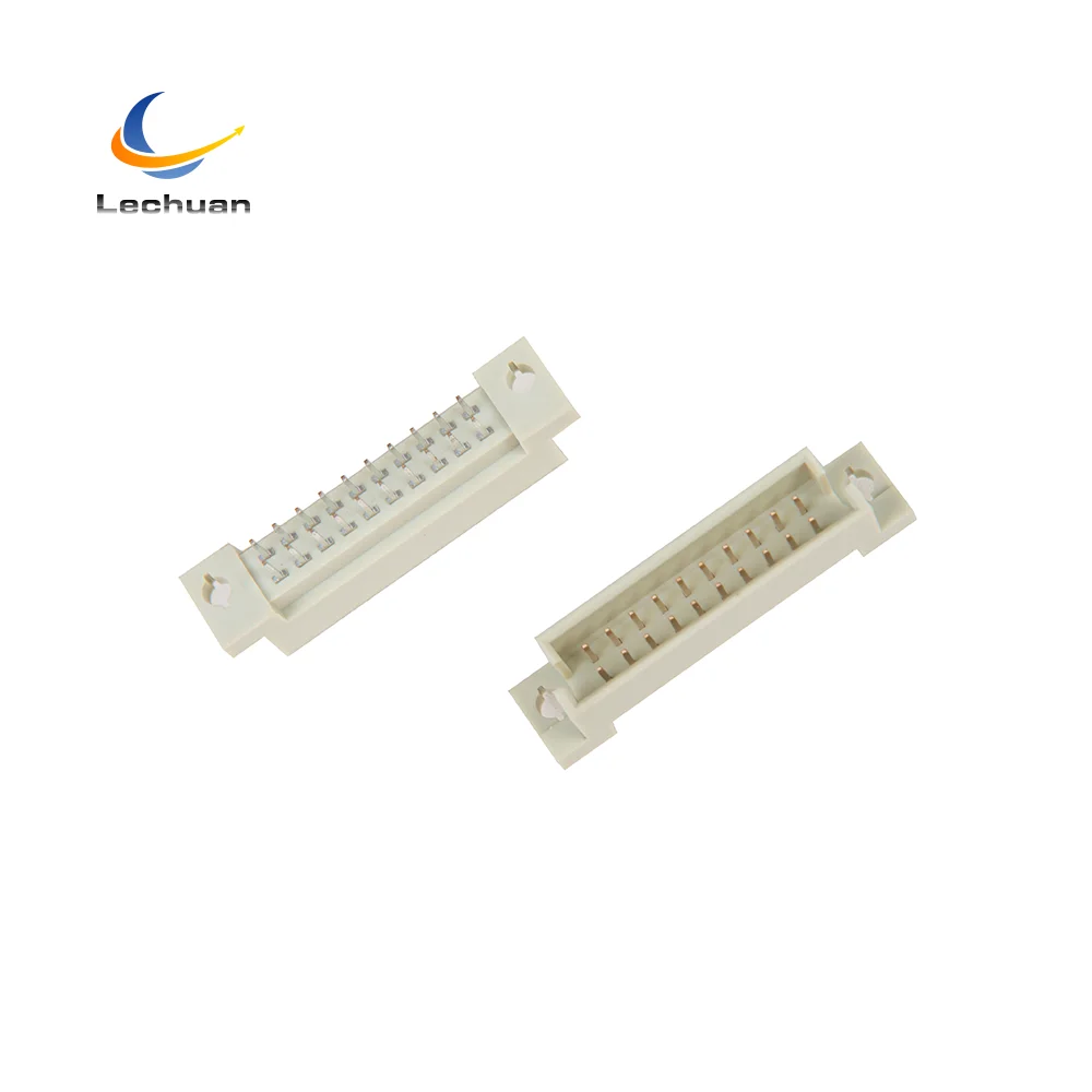 Шаг 2,54 мм 20-контактный двухрядный прямой Штекерный разъем DIN41612