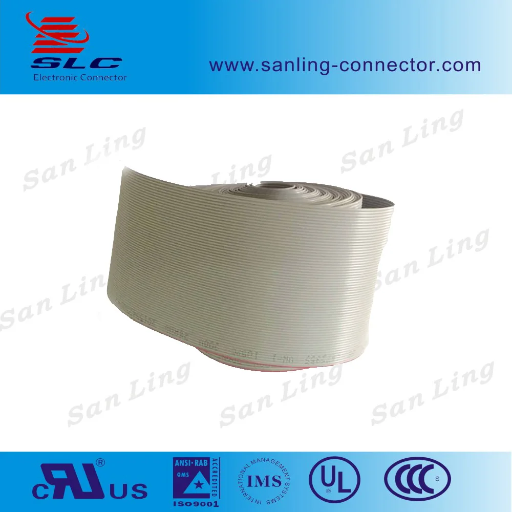 Пользовательские длина и количество контактов UL2651 Шаг 2.54 мм Плоский Кабель