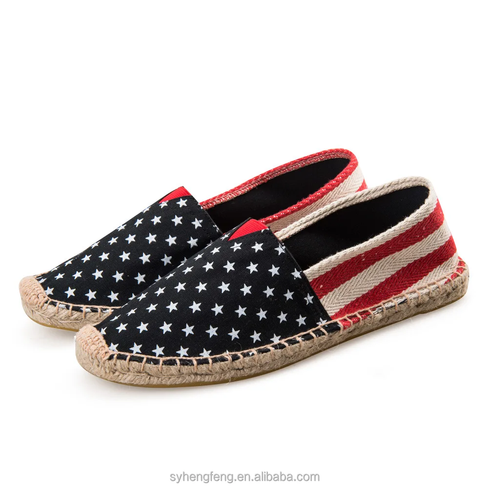 Most fashion casual shoe handmade new style espadrilles men canvas shoe