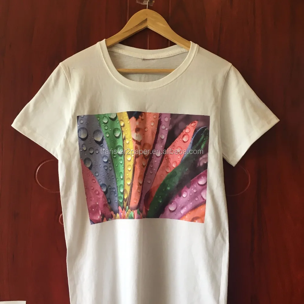 
Soft stretch feeling high tension printable heat transfer vinyl of light eco solvent transfer paper for cotton clothing 