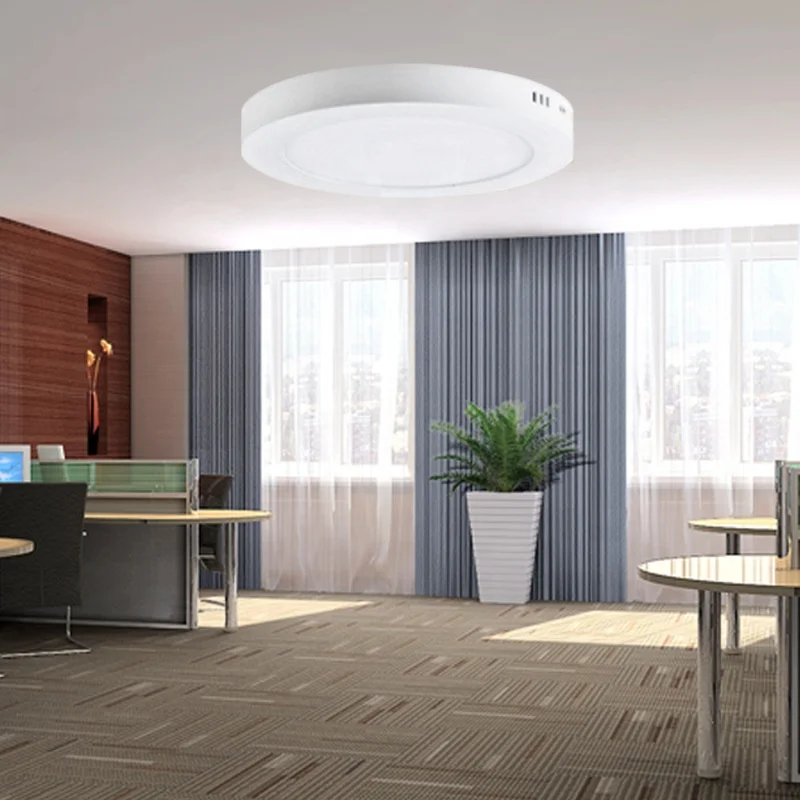 6W ,12W ,18W ,24W Surface mounted installation ceiling lamp led round panel lights