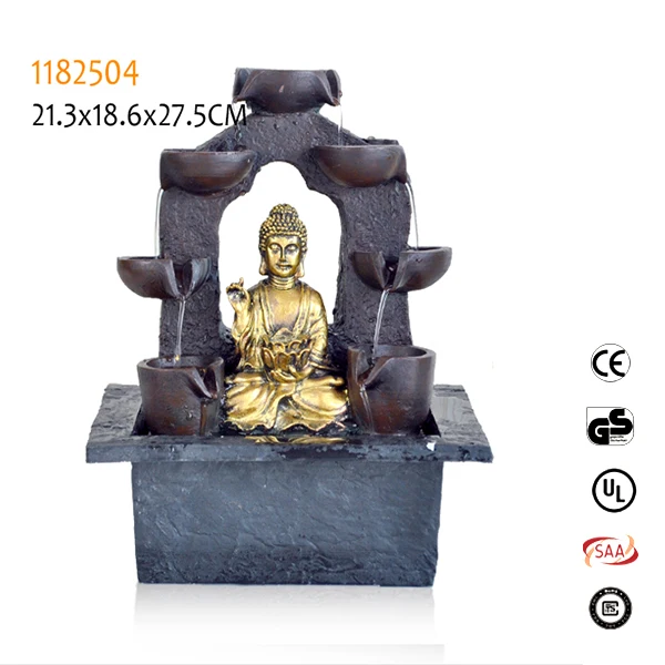 
High quality indoor desktop features statues relaxation buddha fountains 