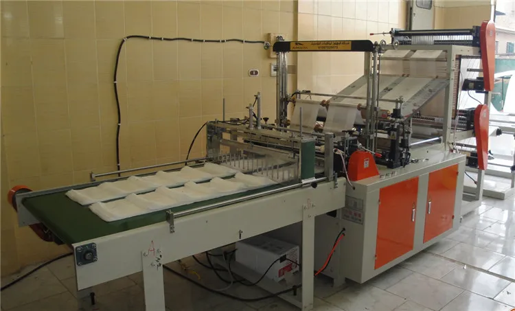 
GBD-700 High Speed Four Lines Automatic Plastic Cold Cutting Flat Bag Making Machine 