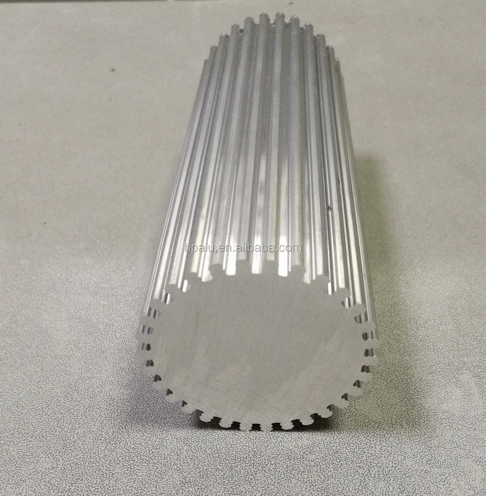 Customized solid aluminum alloy round heat sink extrusion