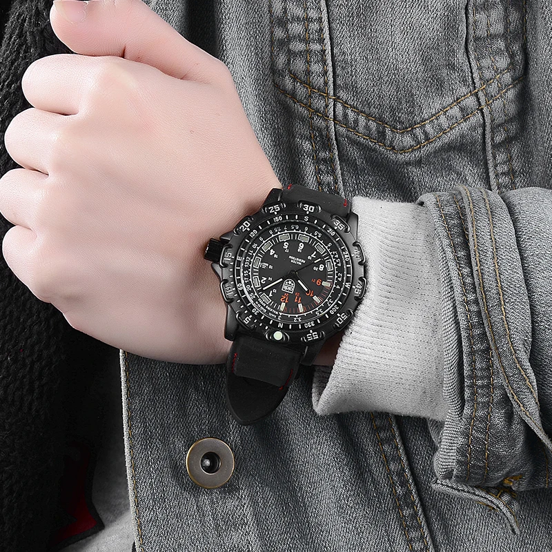 Divers Men Military Sports Watch Silicone LED Watch Light Curren Watch Automatic