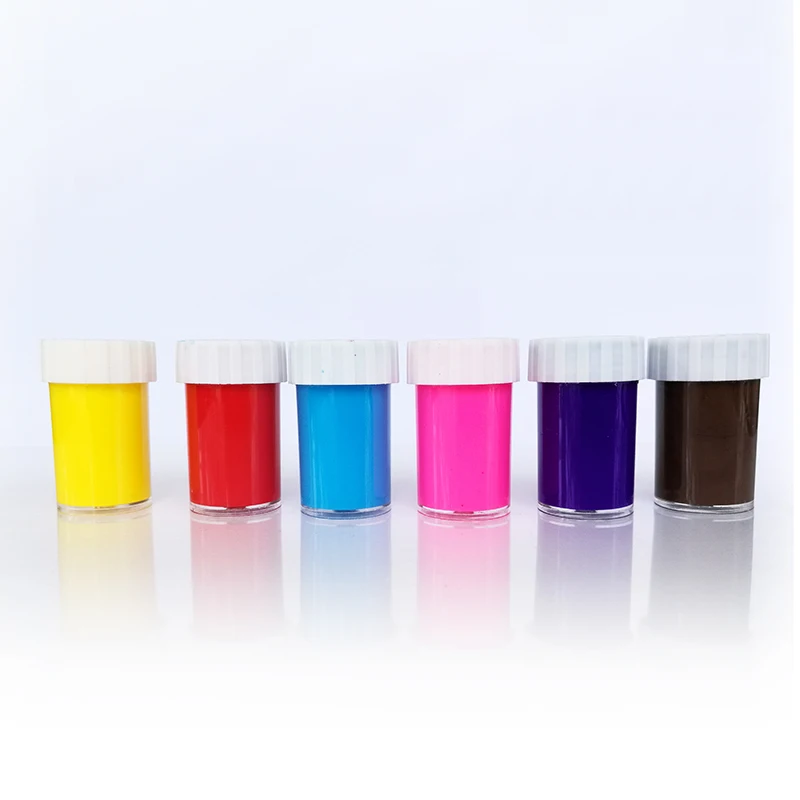 6ct 20ml Jars Fluorescent Neon Glow in the Dark Tempera Paint