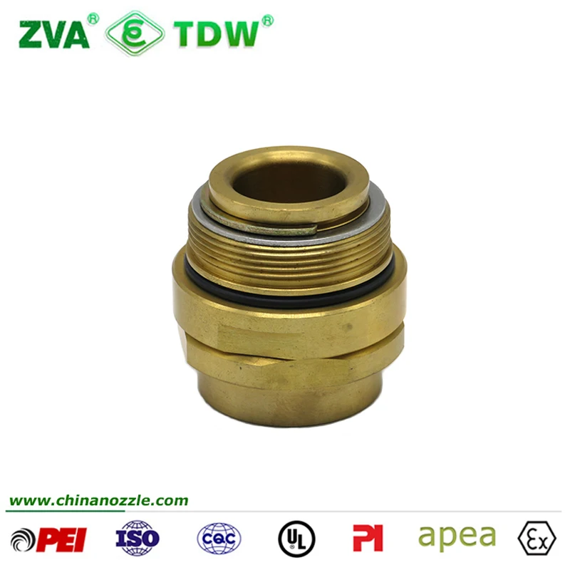 Brass Nozzle Swivel Joint Diesel Hose Coupling Fitting for ZVA 25 Automatic Fuel Nozzle