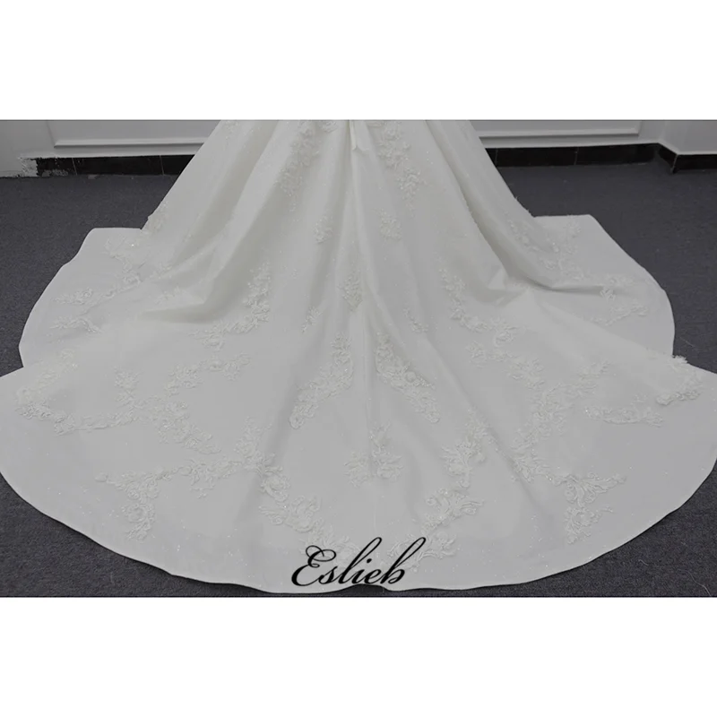 Eslieb Real Picture Ball Gown 2019 Bride Dresses custom size&color vestidos de noiva 3D Flower robe de mariage Wedding Dress