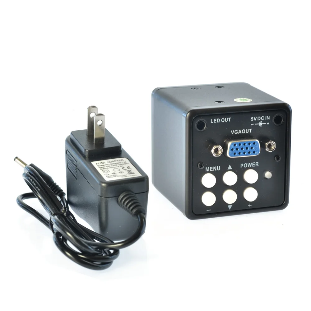 HAYEAR 2.0MP HD Digital C-mount Microscope Camera Magnifier PC VGA Output for PCB Lab Industry Industrial Inspection