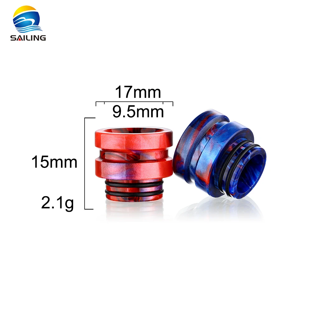Wholesale Multicolored SS Gilding And Epoxy Resin 810 Drip Tips