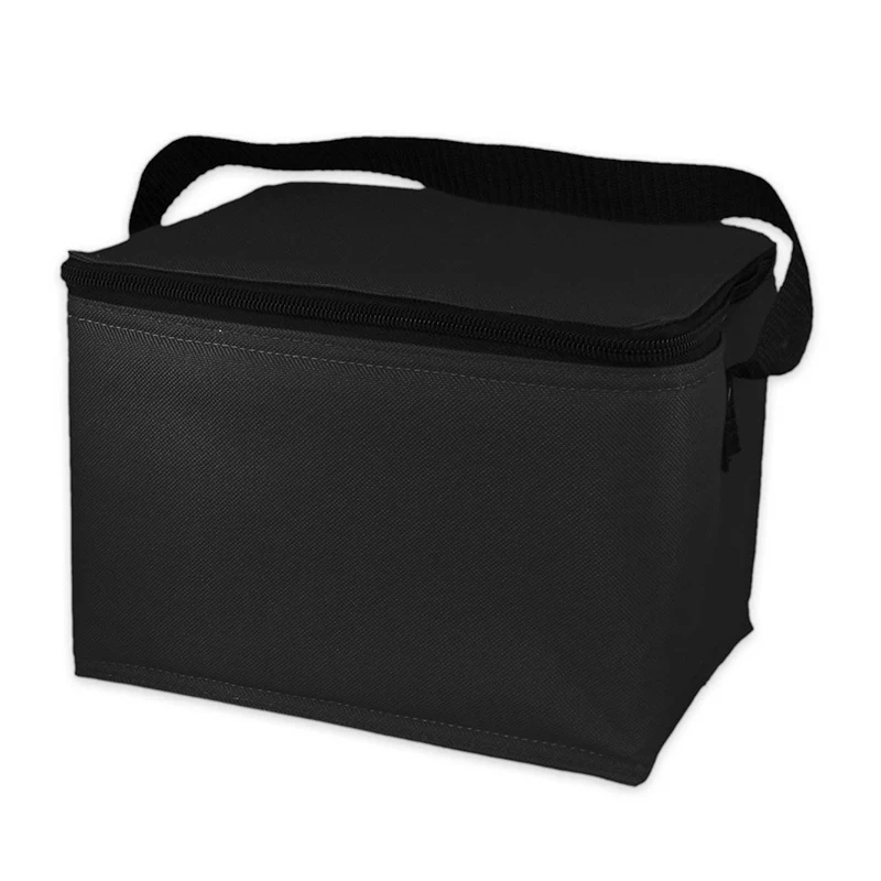 
Customized Logo Printing With Zipper Lunch Wine Bottle Portable Cooler Bag 