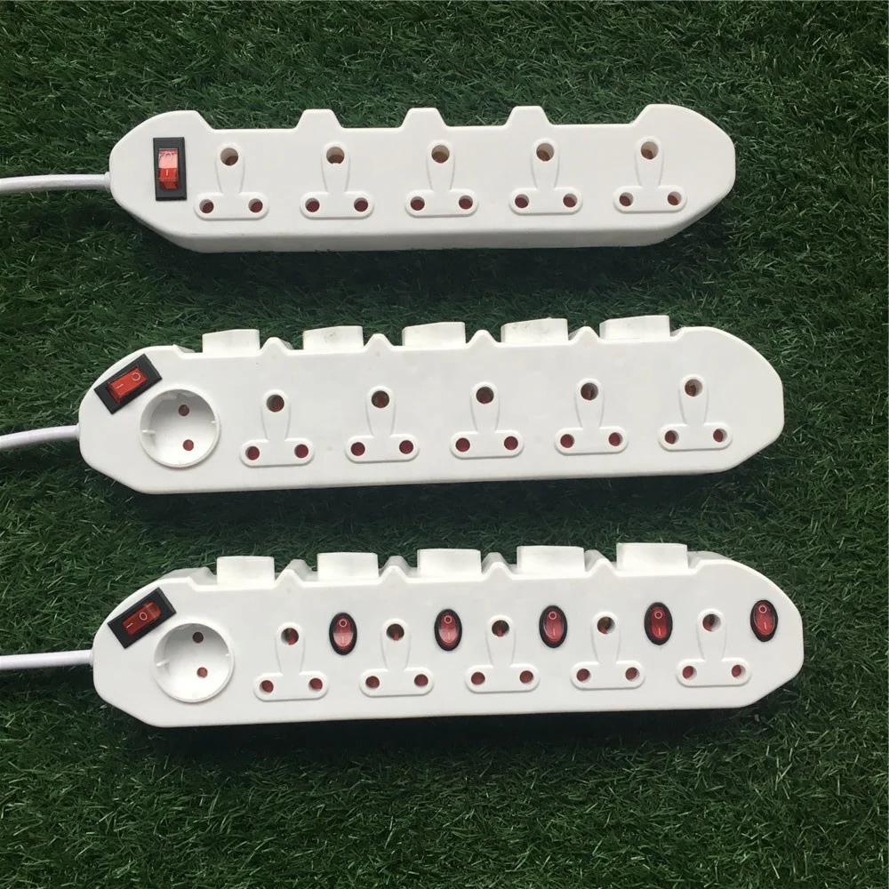 south africa 5 way extension socket power strip 5 outlets
