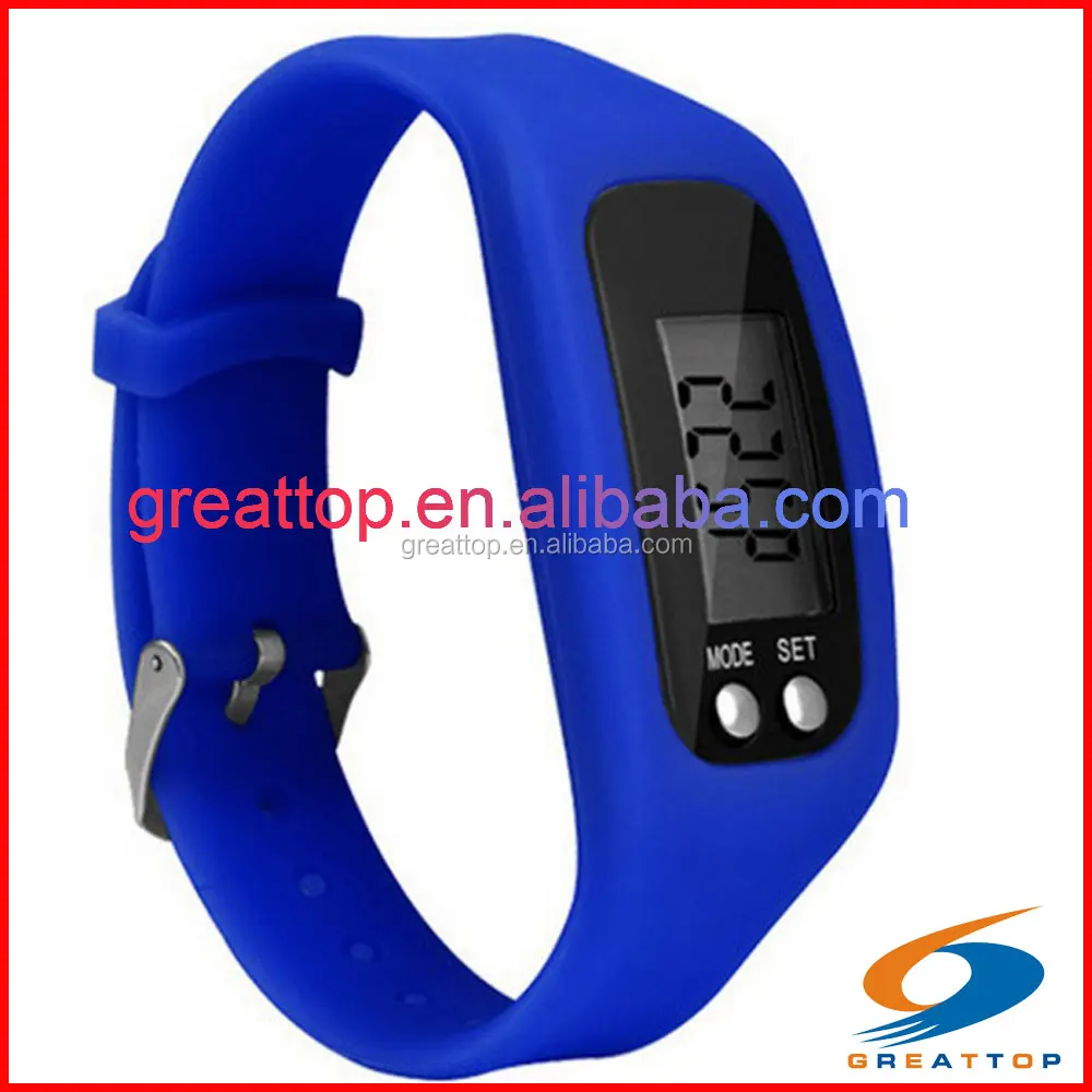 Factory customized high performance running sports wristband pedometer
