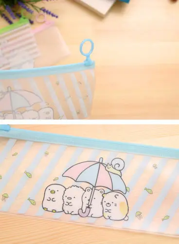 Индивидуальный прозрачный водонепроницаемый милый пенал из ПВХ