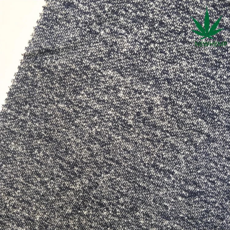 
55% hemp 45% organic cotton blends hemp clothing fabric in stock 