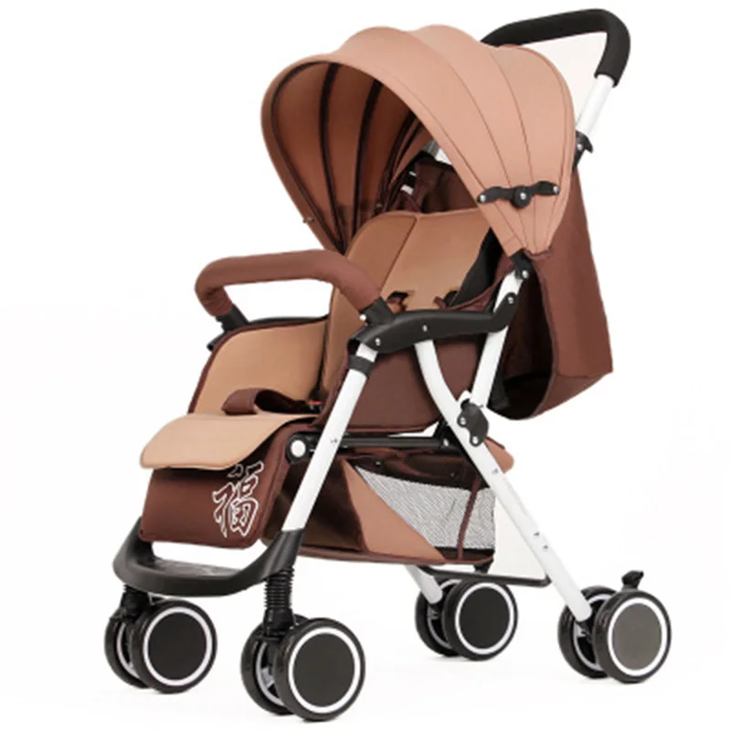 OEM portable folding can sit can lie two-way cart umbrella baby stroller for BB