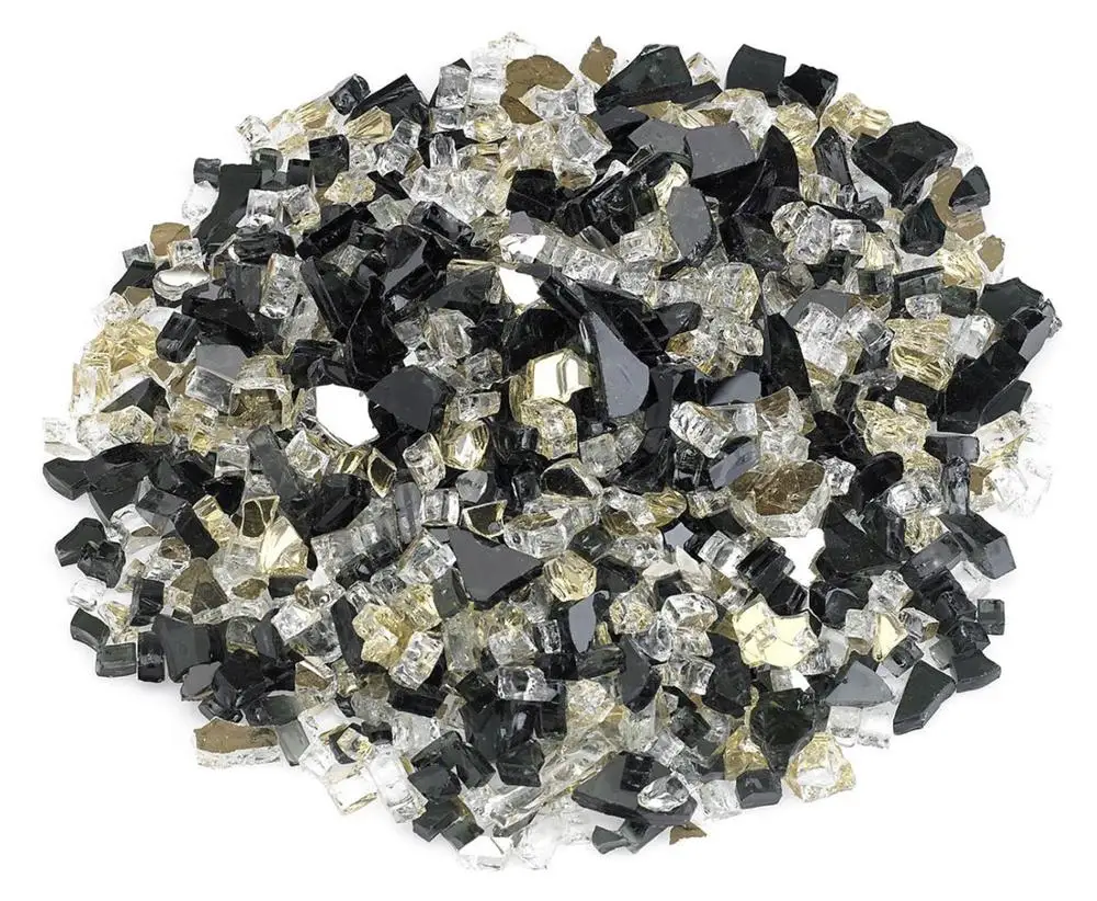 colored garden treasure 12 reflective tumbled fire pit glass