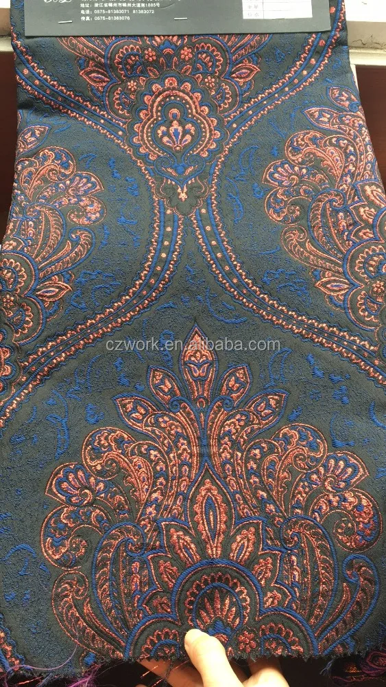 80yds MOQ metallic jacquard fabric fashion dress coat bright cloth fabrics