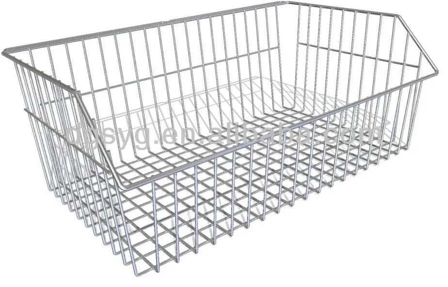 Chrome Wall Panel Wire Mesh Basket for Hospital Use