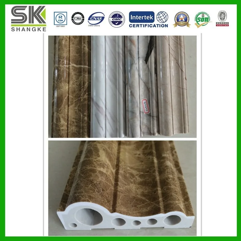 new design PVC marble cornice decorative