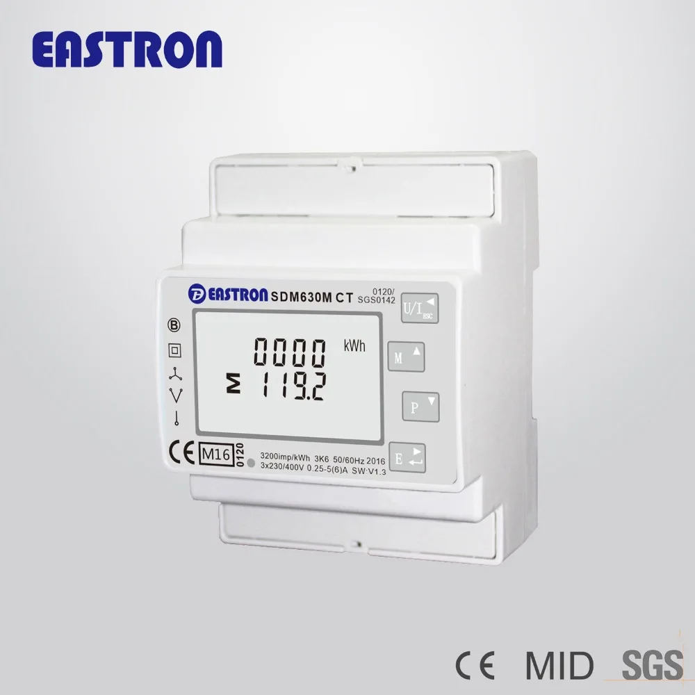 Top Quality 3 Phase Multifunction Energy Meter, DIN Rail Smart Modbus Energy Meter, PV Solar Energy Meter, MID Approved