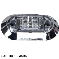 2.6 inch x1 inch LED Marker Light & Clearance Light, Surface Mount 12v truck marker lights