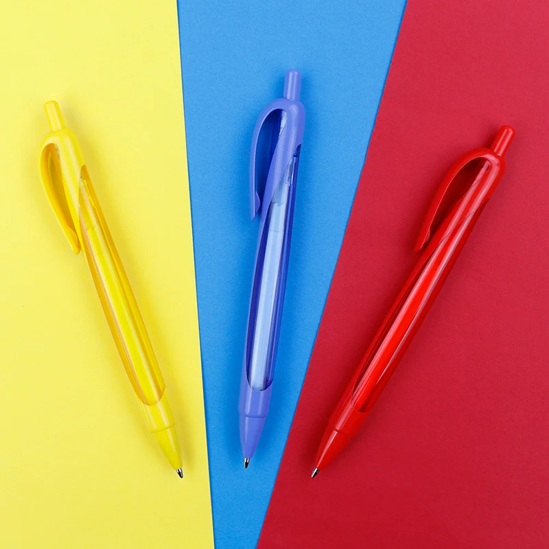 ballpoint pen la venta al por mayor plastic pen click ball point pen with custom logo