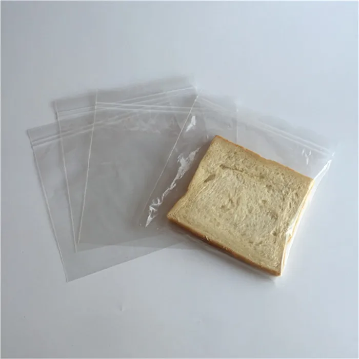 YURUI Plastic PE Clear Poly Food Grade Transparent Folded Up Flip Top Sandwich Bag in Retail Box
