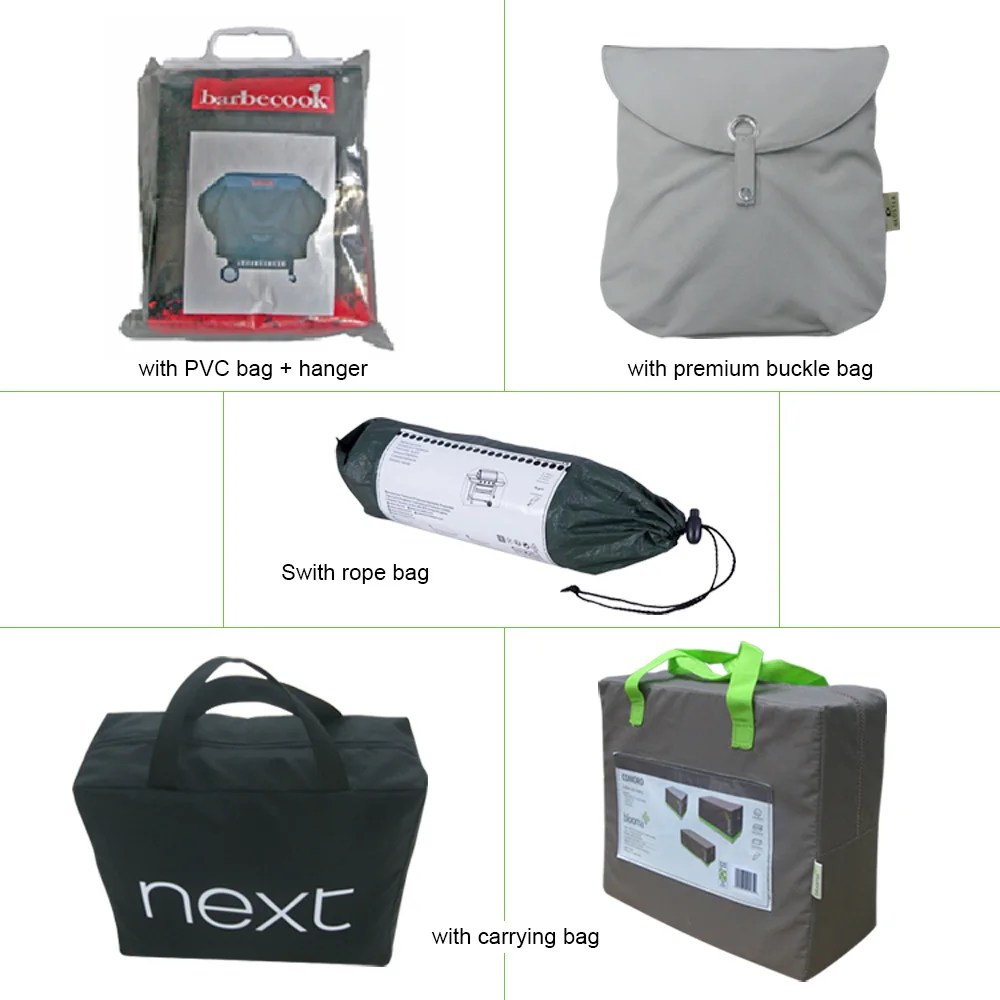 Custom Size Waterproof UV Protective Outdoor Garden Patio Furniture Cover Green Color Rectangular Table Cover