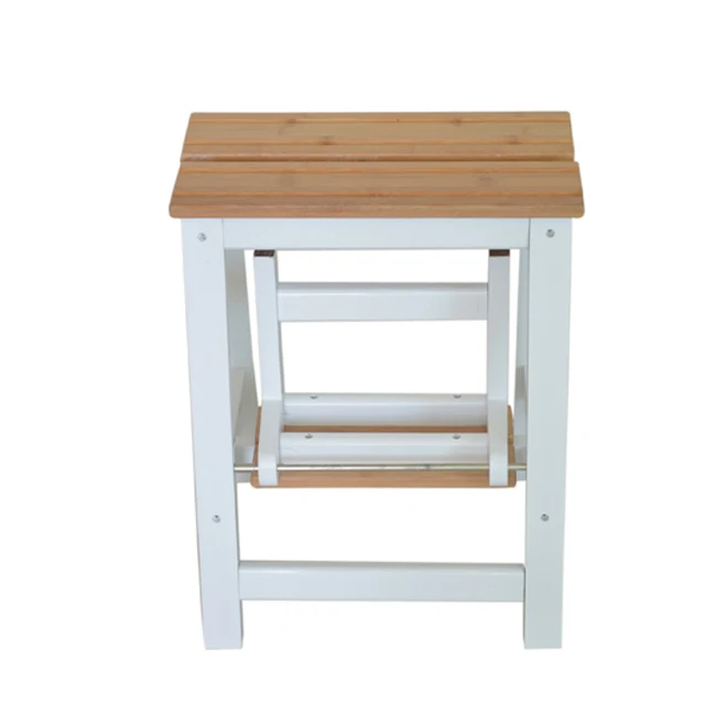 
Solid wood 2 tier fold step stool for children 