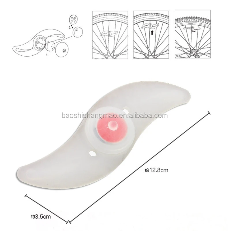 
Safety Warning Silicone Bicycle Light Bicycle Led Spoke Lights 