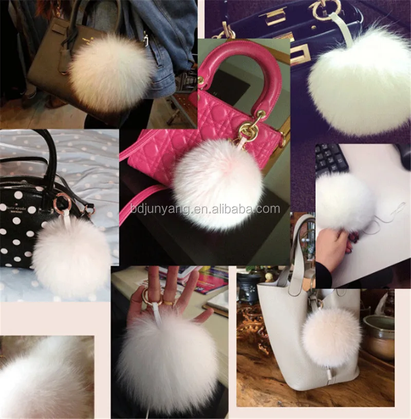 Китайский мех енота шары / черный кролик меховая шапка / сумка мех пом аксессуары