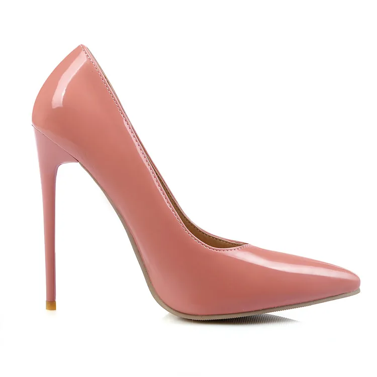 sexy ladys fashion Roma style customizable patent leather high heel women shoes