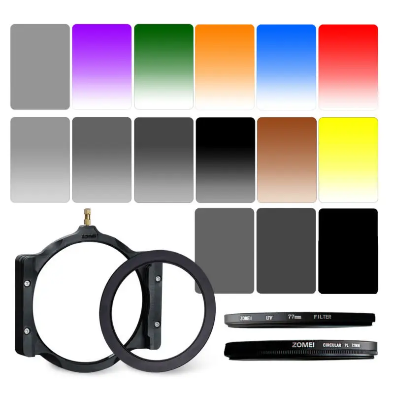 Zomei hot products square camera filters with lens holder