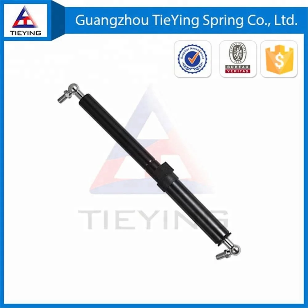 Gas spring for treadmill machines with safety device