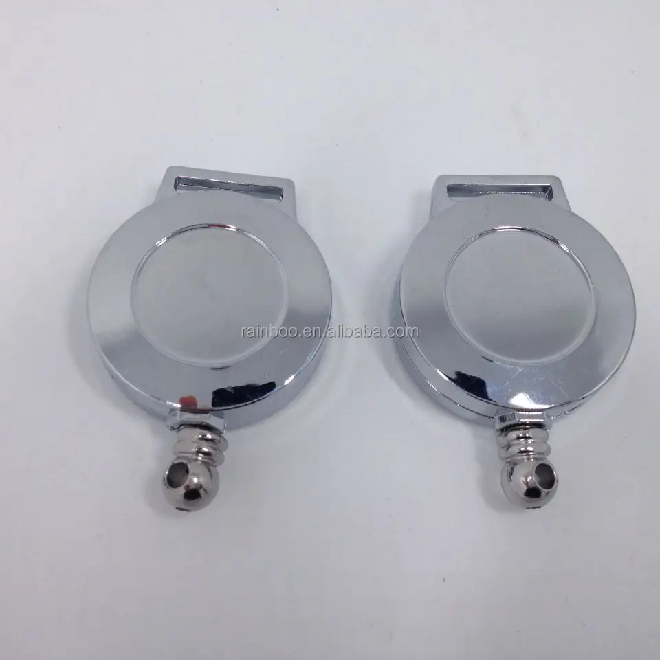 Logo printed cheap plating retractable yoyo id ski badge reel