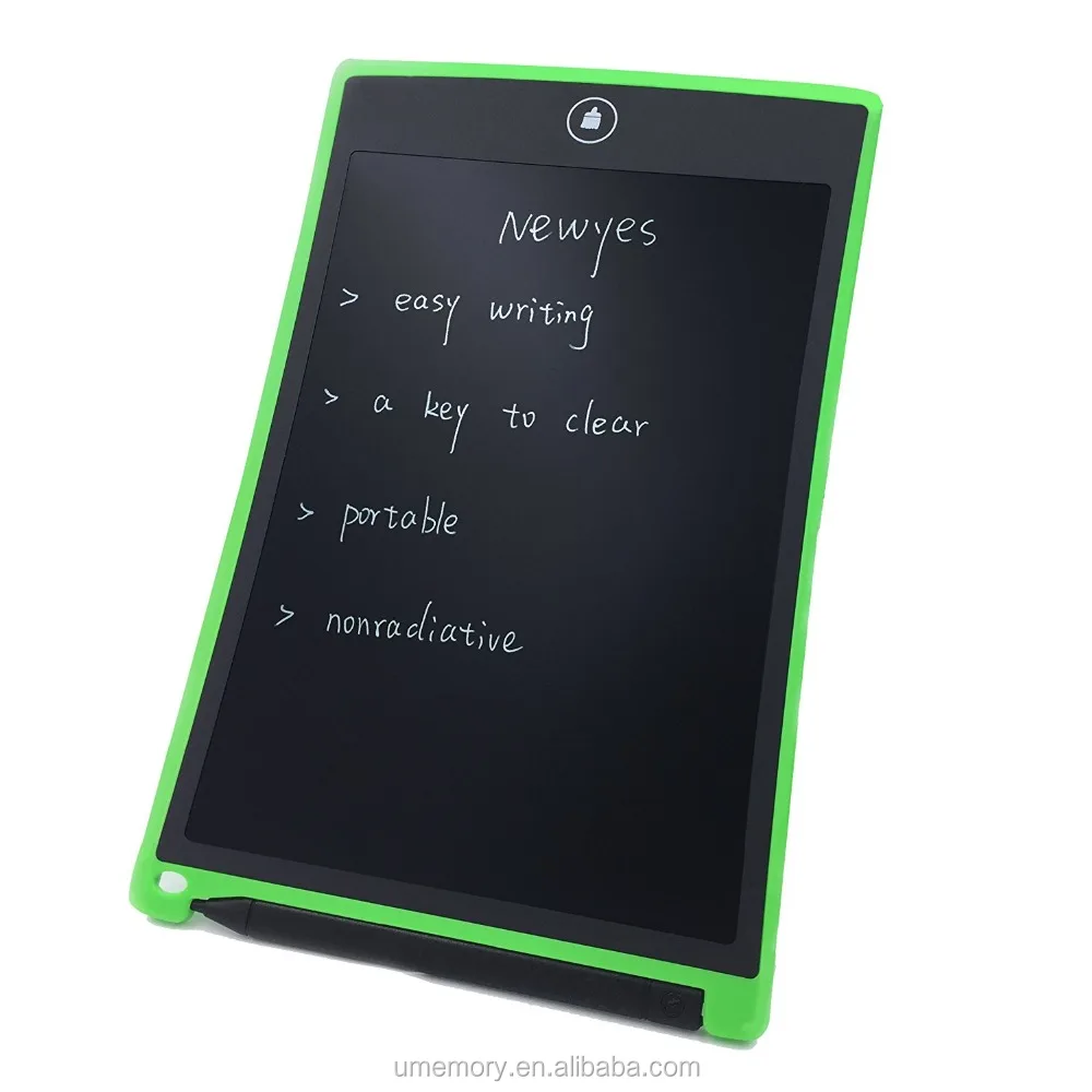2018 new products electronic memo board colorful light erasable drawing pad