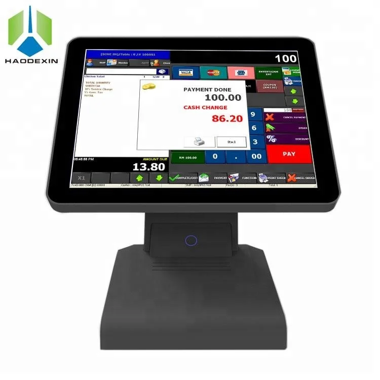 Tablet PC Desktop POS System Intel Android / Windows All in one POS terminal POS monitor Fiscal Cash Register checkout devices