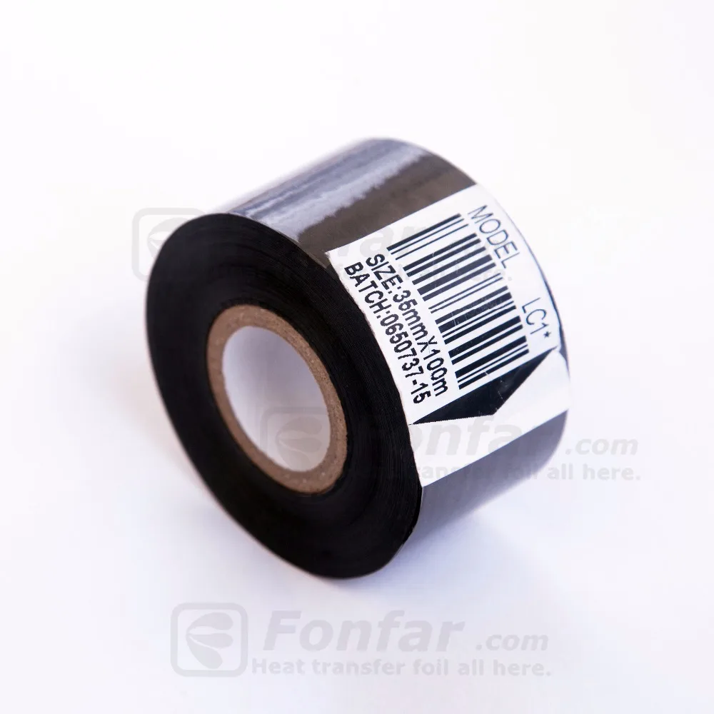35mm * 100m LC1 New Black Hot Foil Printing Roll for HP241G (60539448580)