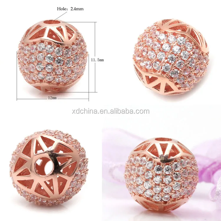 P676D cz stones on beads