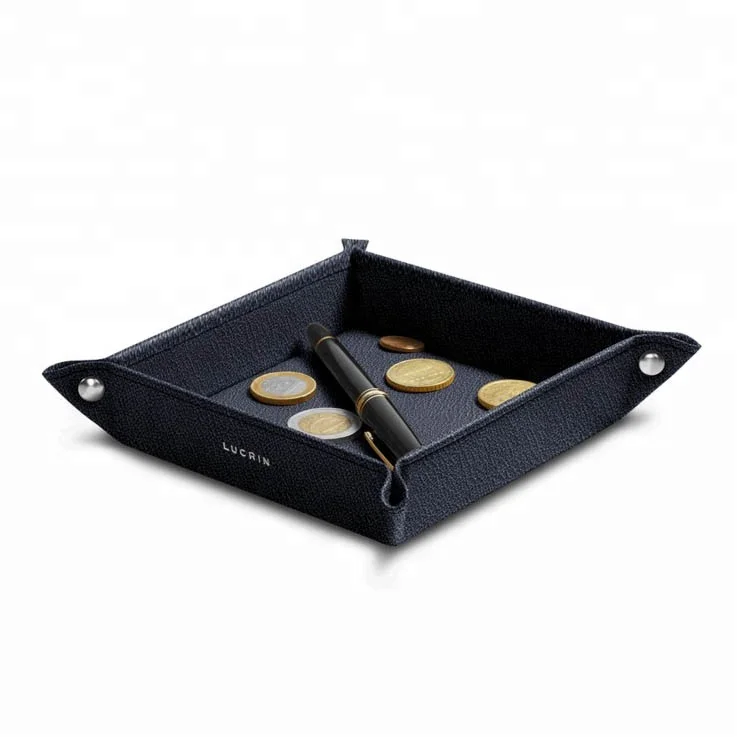 Модная Подарочная тумбочка-органайзер для ювелирных изделий, коробка для ключей от монет, прикроватная тумбочка из искусственной кожи для хранения